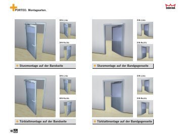 Sturzmontage auf der Bandseite Sturzmontage auf der Bandseite ...