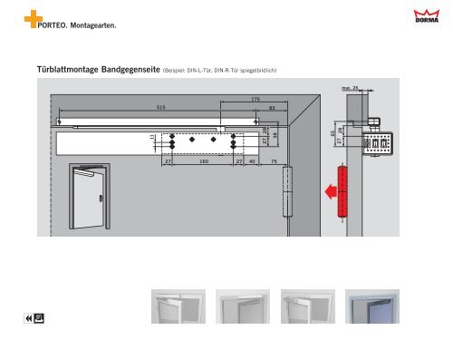 Sturzmontage auf der Bandseite Sturzmontage auf der Bandseite ...