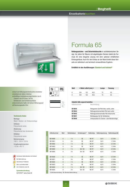 Notleuchten 2011 - Siblik Elektrik Ges.m.b.H. & Co. KG