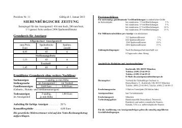 Anzeigenpreisliste (PDF) - Siebenbuerger.de