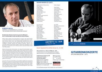 Gitarrenprogramm 2013 (pdf ) - Siegburg