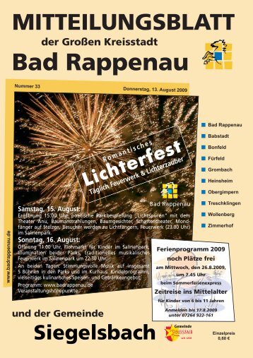 Bad Rappenau - Gemeinde Siegelsbach