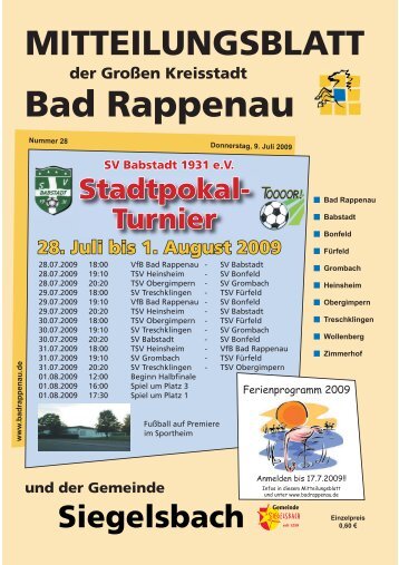 Bad Rappenau - Gemeinde Siegelsbach