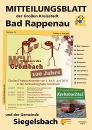 Bad Rappenau - Gemeinde Siegelsbach