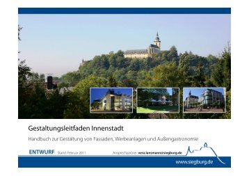 Gestaltungsleitfaden Innenstadt (pdf ) - Einkaufsstadt Siegburg