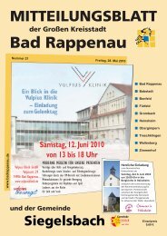 Bad Rappenau - Gemeinde Siegelsbach