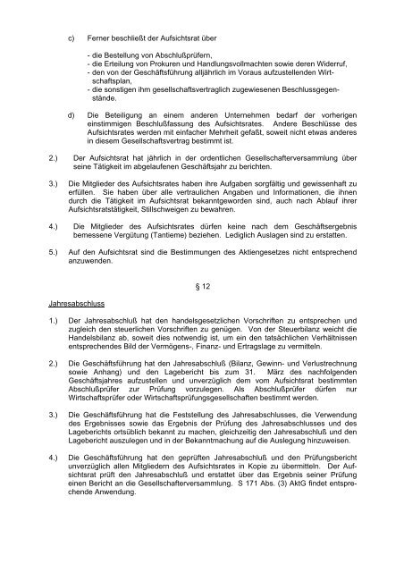 Gesellschaftsvertrag Stadtentwicklungsgesellschaft (pdf) - Siegburg