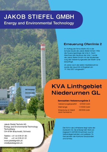 Umbau des Martin-Ofens - Jakob Stiefel Gmbh Energie- und ...