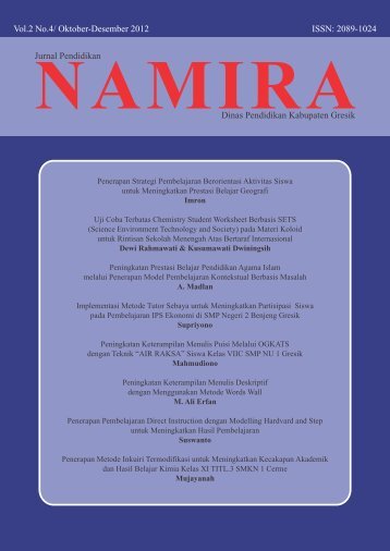 Jurnal Namira Edisi 5 (Vol. II No.4 - Nov-Des 2012)