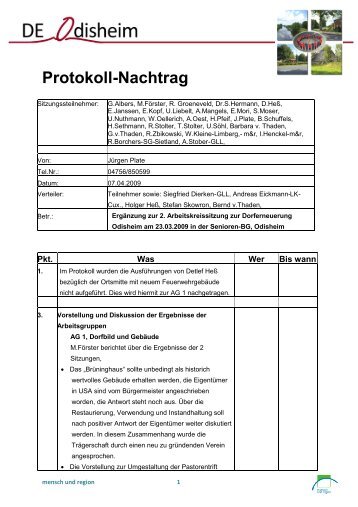 Protokoll-Nachtrag