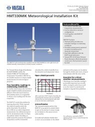 Vaisala Meteorological Installation Kit for HMT330 transmitters