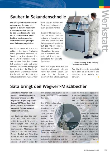 Ausgabe 3 / August 2005 - Sikkens GmbH