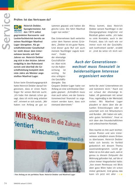 Ausgabe 3 / August 2005 - Sikkens GmbH