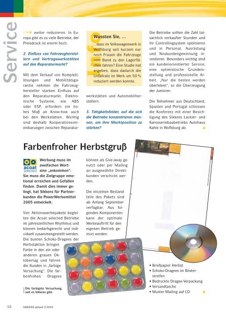 Ausgabe 3 / August 2005 - Sikkens GmbH