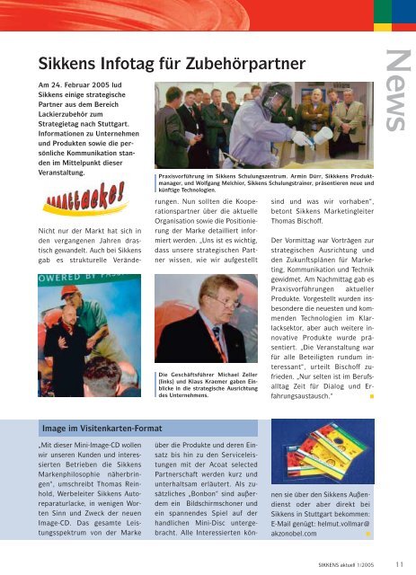 Ausgabe 1 / April 2005 - Sikkens GmbH