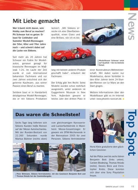 Ausgabe 1 / April 2005 - Sikkens GmbH