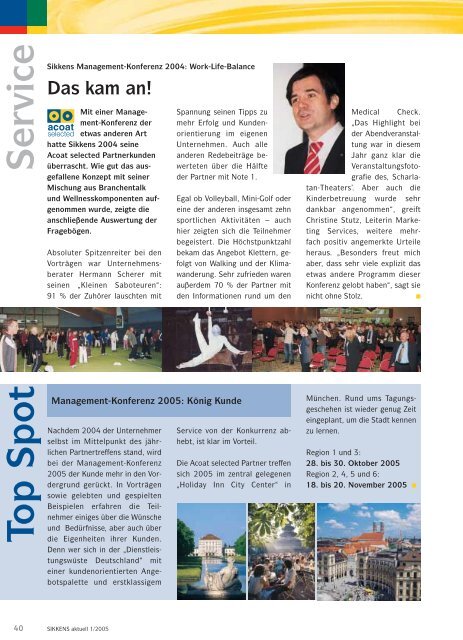 Ausgabe 1 / April 2005 - Sikkens GmbH