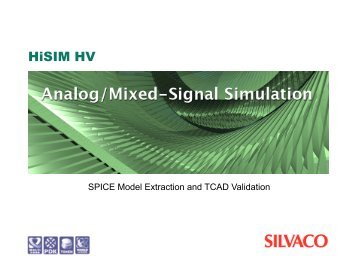 UTMOST IV HiSIM HV Parameter Extraction (CORSRD=3) - Silvaco