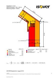 11-910 Dämmung Dach 160 + 40, Dämmung Wand 140 ... - Isover