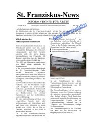 St. Franziskus-News - St. Franziskus-Hospital Ahlen