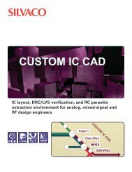 custom ic cad product line - Silvaco