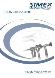 BRONCHOSKOPIE BRONCHOSCOPY - SIMEX  Medizintechnik GmbH