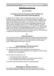 Friedhofsgebührenordnung - Gemeinde Simmerath