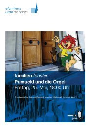 familien.fenster Pumuckl und die Orgel Freitag, 25. Mai, 18:00 Uhr