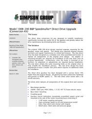 Model 100B-200 B&P Speedmullor® Direct Drive ... - Simpson Group