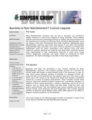 Beardsley & Piper Matchblomatic® Controls ... - Simpson Group