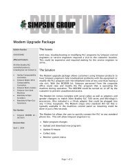 Modem Upgrade Package - Simpson Group