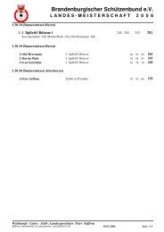 Ergebnisse Kleinkaliber / Großkaliber / Bogen 2006 - SGI Cottbus