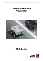 Serie SP Miniature Plane-Mirror Interferometer SP-Series - SIOS ...