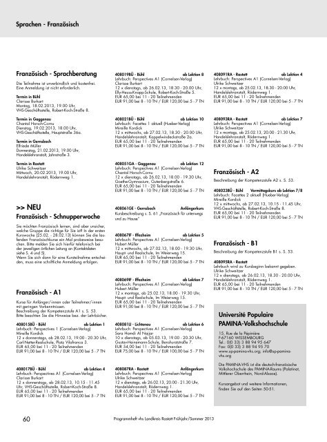 S 36-55 Kultur und Gesellschaft 1-11.qxd - Volkshochschule des ...