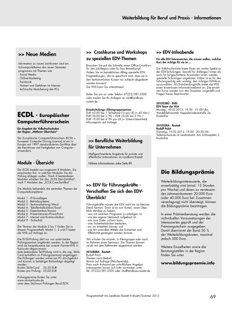 S 36-55 Kultur und Gesellschaft 1-11.qxd - Volkshochschule des ...