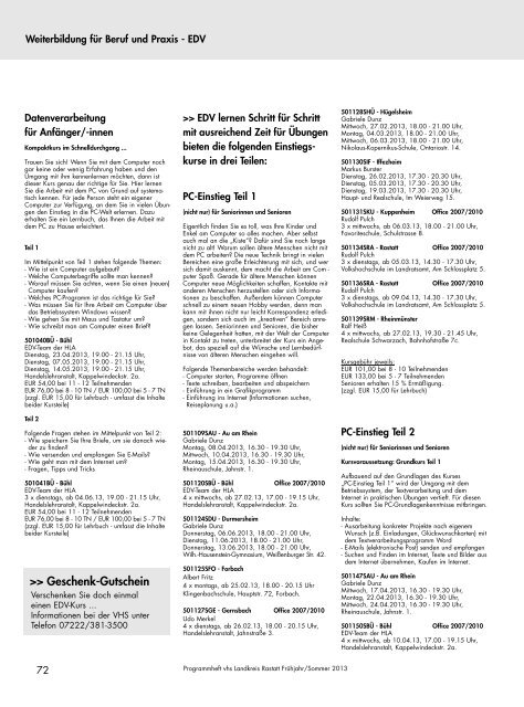 S 36-55 Kultur und Gesellschaft 1-11.qxd - Volkshochschule des ...