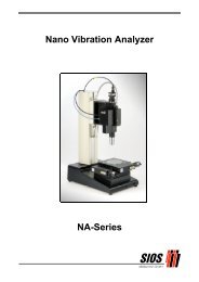 Nano Vibration Analyzer NA-Series - SIOS Meßtechnik GmbH