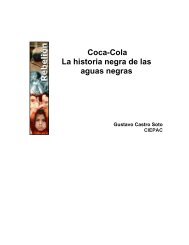 Coca-Cola La historia negra de las aguas negras