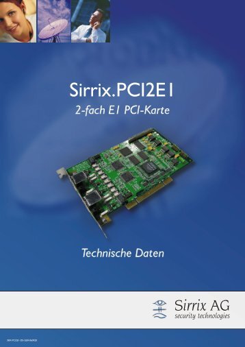 SirrixAG security technologies - Sirrix.PCI2E1 DE