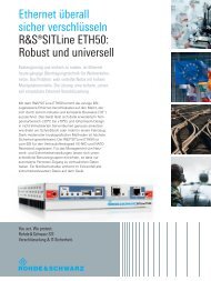 Ethernet überall sicher verschlüsseln R&S®SITLine ETH50 - Rohde ...