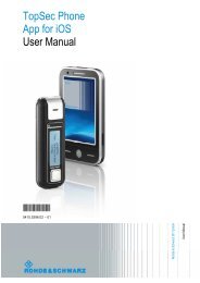 TopSec Phone App for iOS User Manual - Rohde & Schwarz ...