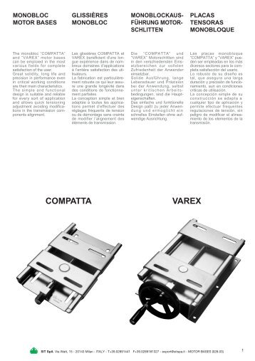 COMPATTA VAREX - SIT Antriebselemente GmbH