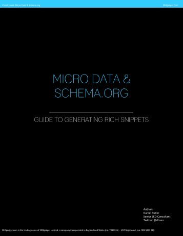 MICRO DATA & SCHEMA.ORG