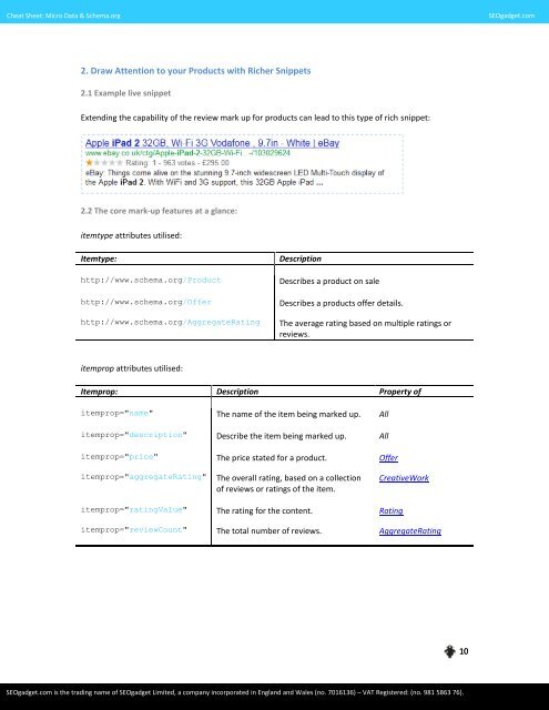 MICRO DATA & SCHEMA.ORG