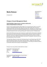 Media Release - SIX Swiss Exchange