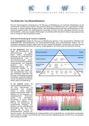 Technische Fachkoordination - KIWI Systemingenieure und Berater ...