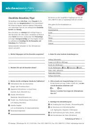 Checkliste Broschüre und Flyer