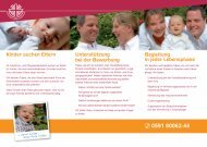 Download Flyer Adoptions- und Pflegekinderdienst des SkF Lingen