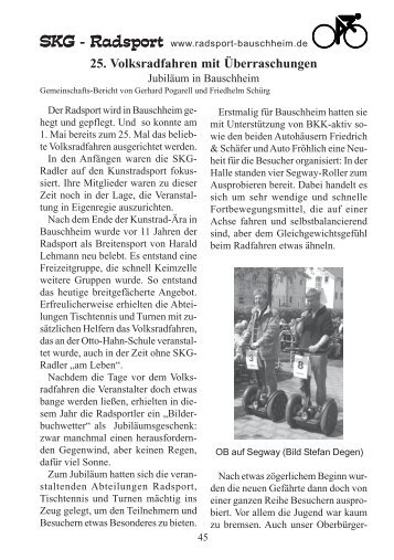 SKG - Radsport - SKG Bauschheim