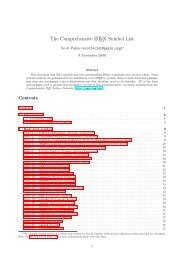 The Comprehensive Latex Symbol List Ctan